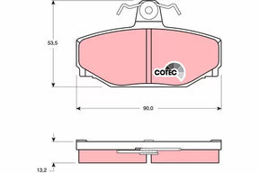 Brake Pad Set, Disc Brake GDB442 - TRW