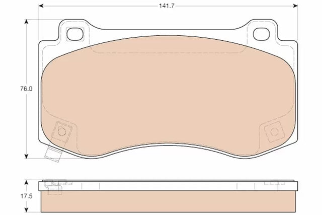 Brake Pad Set, Disc Brake GDB4449 - TRW