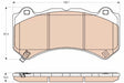 Brake Pad Set, Disc Brake GDB4450 - TRW