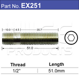 Stud Extension EX251 - Nice Products | Universal Auto Spares