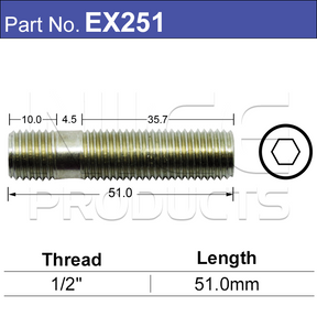 Stud Extension EX251 - Nice Products | Universal Auto Spares