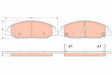 Brake Pad Set, Disc Brake GDB4457 - TRW