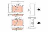 Brake Pad Set, Disc Brake GDB446 - TRW