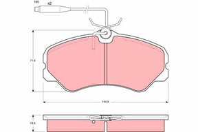Brake Pad Set, Disc Brake GDB447 - TRW