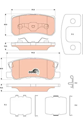 Brake Pad Set, Disc Brake GDB4600 - TRW