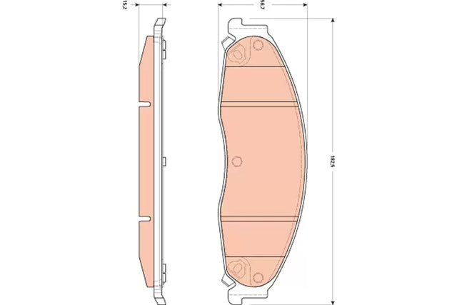 Brake Pad Set, Disc Brake GDB4601 - TRW