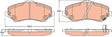 Brake Pad Set, Disc Brake GDB460 - TRW