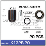Lock Nuts 20+Key K132B-20 - Nice Products | Universal Auto Spares