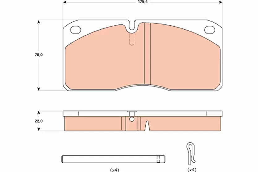 Brake Pad Set, Disc Brake GDB5058 - TRW
