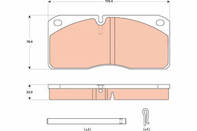 Brake Pad Set, Disc Brake GDB5058 - TRW