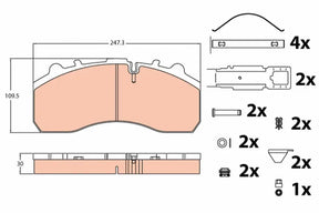 Brake Pad Set, Disc Brake GDB5067 - TRW