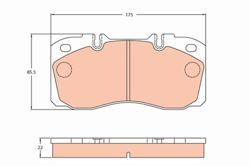 Brake Pad Set, Disc Brake GDB5068 - TRW