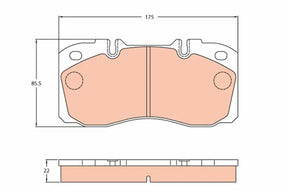 Brake Pad Set, Disc Brake GDB5068 - TRW