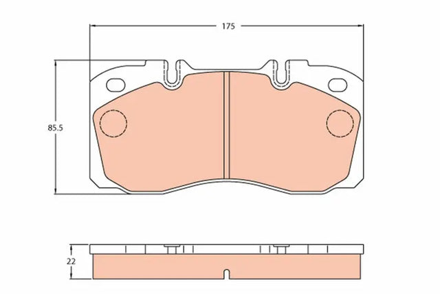 Brake Pad Set, Disc Brake GDB5068 - TRW