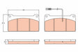 Brake Pad Set, Disc Brake GDB5074 - TRW