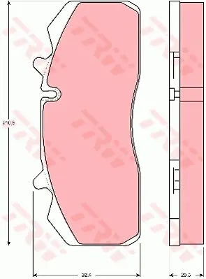 Brake Pad Set, Disc Brake GDB5083 - TRW