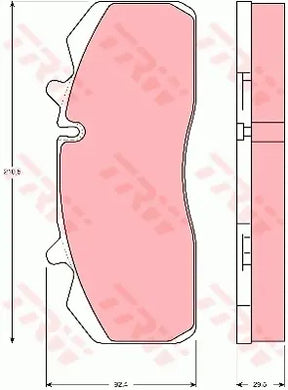 Brake Pad Set, Disc Brake GDB5083 - TRW