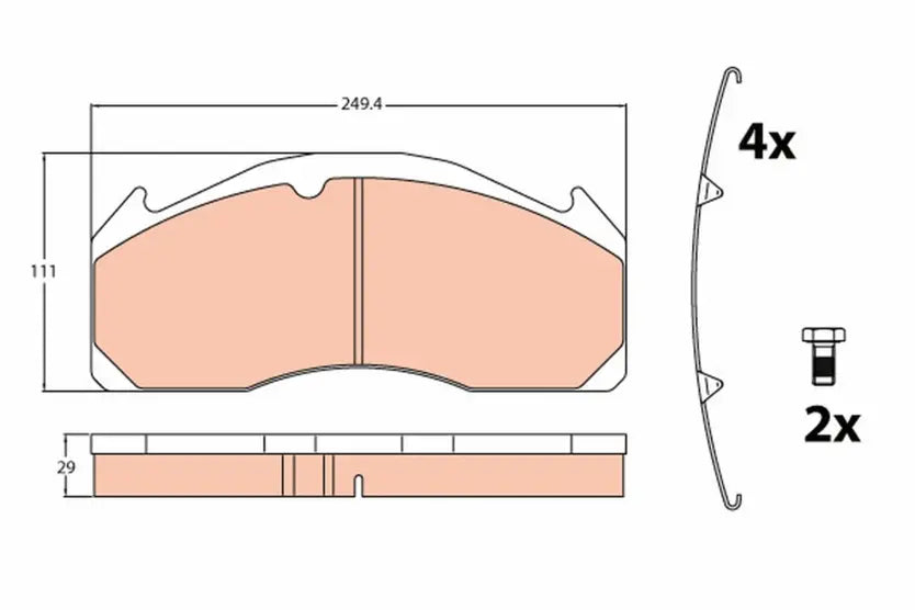 Brake Pad Set, Disc Brake GDB5085 - TRW