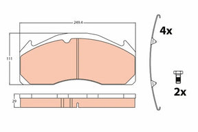 Brake Pad Set, Disc Brake GDB5085 - TRW