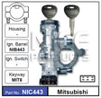 Lock & Switch NIC443 - Nice Products | Universal Auto Spares