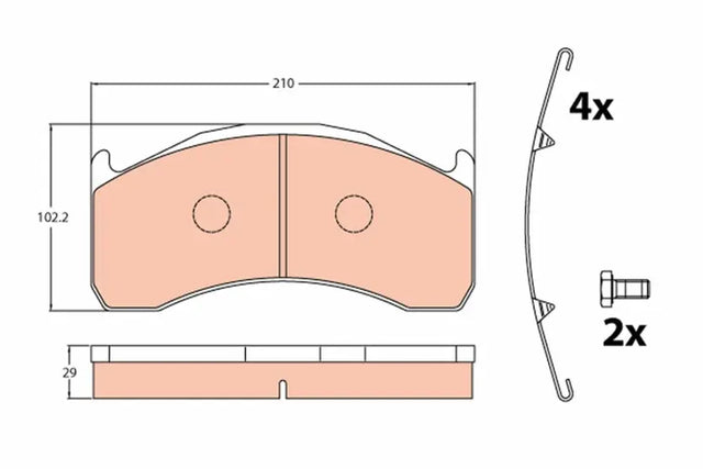 Brake Pad Set, Disc Brake GDB5089 - TRW