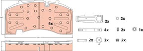 Brake Pad Set, Disc Brake GDB5093 - TRW