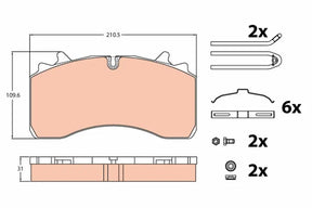 Brake Pad Set, Disc Brake GDB5094 - TRW