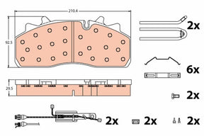 Brake Pad Set, Disc Brake GDB5095 - TRW