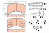 Brake Pad Set, Disc Brake GDB5116 - TRW