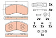 Brake Pad Set, Disc Brake GDB5111 - TRW