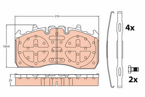 Brake Pad Set, Disc Brake GDB5112 - TRW
