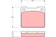 Brake Pad Set, Disc Brake GDB533 - TRW