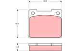 Brake Pad Set, Disc Brake GDB533 - TRW - Brake Pads - TRW