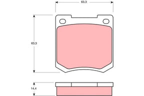 Brake Pad Set, Disc Brake GDB535 - TRW