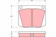 Brake Pad Set, Disc Brake GDB541 - TRW