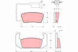 Brake Pad Set, Disc Brake GDB555 - TRW - Brake Pads - TRW