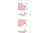 Brake Pad Set, Disc Parking Brake GDB563 - TRW