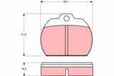 Brake Pad Set, Disc Brake GDB591 - TRW - Brake Pads - TRW