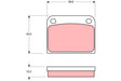 Brake Pad Set, Disc Brake GDB594 - TRW