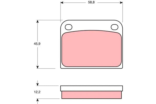 Brake Pad Set, Disc Brake GDB594 - TRW