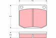 Brake Pad Set, Disc Brake GDB637 - TRW