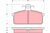 Brake Pad Set, Disc Brake GDB657 - TRW
