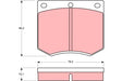 Brake Pad Set, Disc Brake GDB660DT - TRW