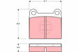 Brake Pad Set, Disc Brake GDB663 - TRW
