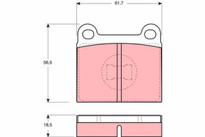 Brake Pad Set, Disc Brake GDB663 - TRW