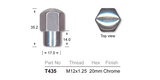 Chrome Nut T435 - Nice Products | Universal Auto Spares
