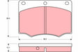 Brake Pad Set, Disc Brake GDB674 - TRW
