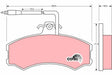 Brake Pad Set, Disc Brake GDB695 - TRW