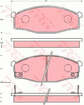 Brake Pad Set, Disc Brake GDB7041AT - TRW