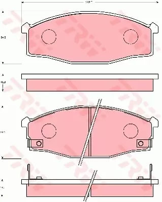 Brake Pad Set, Disc Brake GDB7041AT - TRW